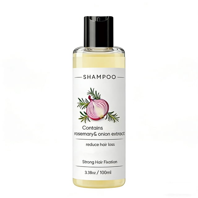 Champú para el cuidado del cabello que contiene aceite rojo y extracto de un champú