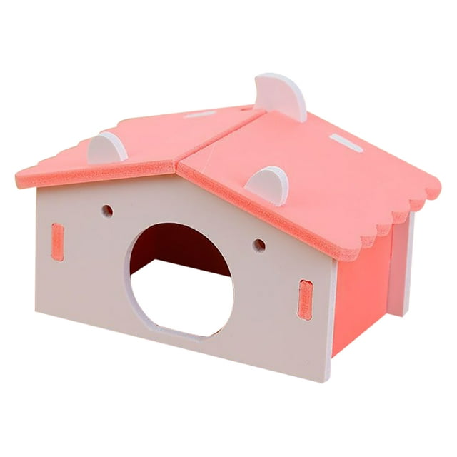 Hamster House Toy Plastic Fun Handmade Hamster Cage Hideout Small Animal House