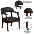 thumbnail image 5 of Flash Furniture Sarah Black Vinyl Luxurious Conference Chair with Accent Nail Trim and Casters, 5 of 12
