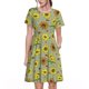 thumbnail image 1 of Disketp Sage Green With Sunflowers para Vestido de Manga Corta para Mujeres, Vestidos de Verano para Mujeres, Casual y Holgado para la Playa, 1 of 6