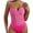 Pink, variant on TrendOFT Bodysuits For Women Shapewear Tummy Control Corset Mesh Sheer Sleeveless Shirts Tops Y2K Casual Basic Body Suits For Womens Red L