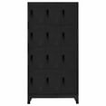 thumbnail image 1 of vidaXL Locker Cabinet Black 35.4"x17.7"x70.9" Steel, 1 of 5