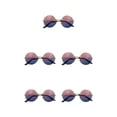 thumbnail image 3 of Gafas de sol Qarigey diseño especial Retro Marco de metal color rosa azul 5Conjunto, 3 of 6