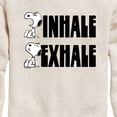 thumbnail image 3 of Peanuts - Snoopy Inhale Exhale - Toddler & Youth Crewneck Fleece Sweatshirt, 3 of 6