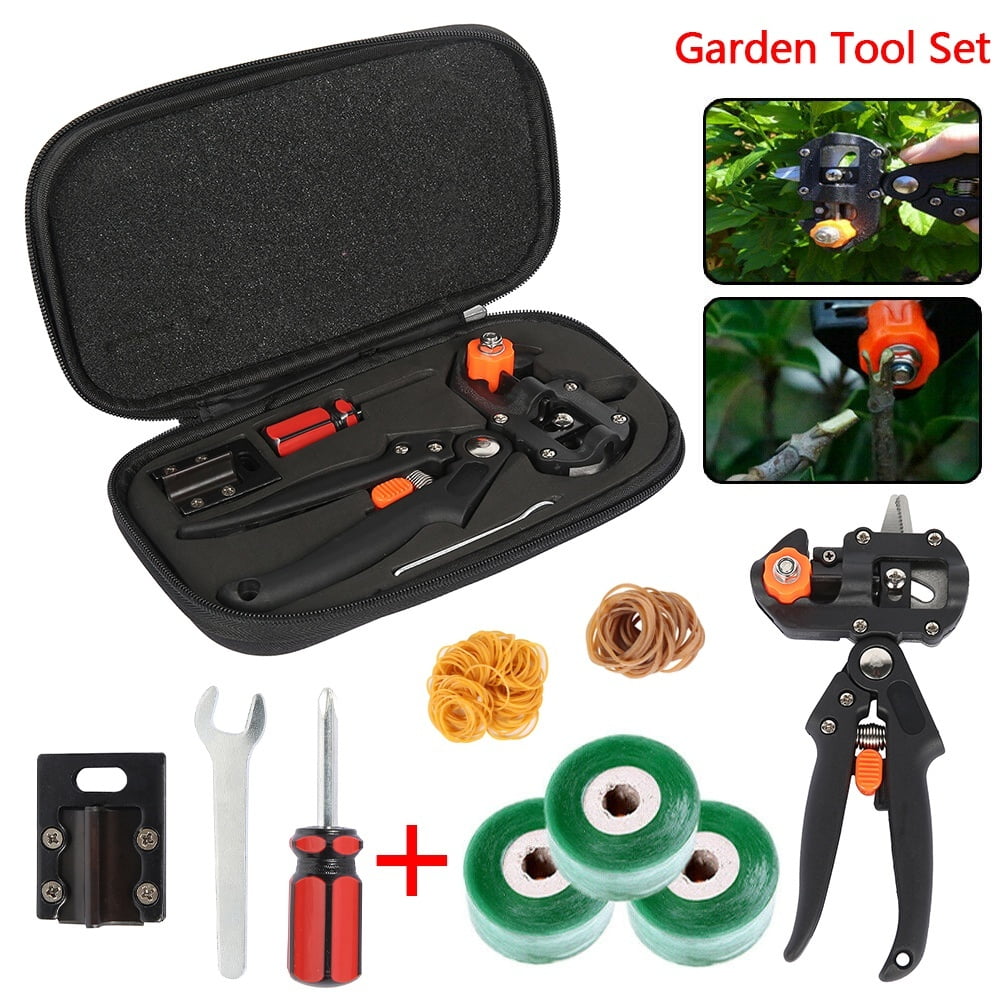 Garden Tools Grafting Machine w/ 3 Blades Chopper Tree Tools Secateurs Scissors 