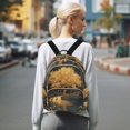 thumbnail image 7 of JIALIOU Mini Backpack Purse for Women Quilted Casual Daypack Small Travel Shoulder Bag, Golden Tree on River Bank, 7 of 7