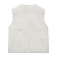 thumbnail image 6 of SHTXOZHI Mens Plus Size Outerwear Vests Sleeveless Breathable Cargo Jackets Casual Work Hiking Tops with Multi-Pockets, 6 of 9