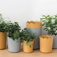 thumbnail image 4 of Flowerpot  Match Bright-colored Plastic Petal Edge Large Opening Flower Planter for Home, 4 of 10