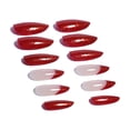 thumbnail image 2 of Christmas Decoration Fofosbeauty 24pcs Press on False Nails,Fake Nails for New Year Valentine's Gift,Almond French Flash Red, 2 of 10