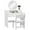 White, variant on Qaba Kids Vanity Set, Children Dressing Table w/ Mirror and Stool, White
