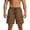 Brown, variant on Vornjynx Cargo Shorts for Mens, Drawstring Quick Dry with Pockets Lightweight Casual Active Shorts Black 3XL