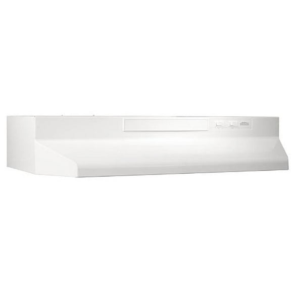 24 In. Two-Speed 4-Way Convertible Under Cabinet Range Hood - Monochromatic White