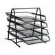 thumbnail image 3 of Organizador clasificador de archivos de escritorio, bandeja de papel, organizador de escritorio, estantes para archivos de periódicos, bandeja para Negro, 3 of 9