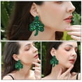 thumbnail image 5 of BESTOYARD-1 Pair 2025 St. Patrick's Day Earrings Novelty Drop Earrings Shamrock Dangling Earrings for Women, 5 of 7