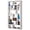 White, variant on Kingfisher Lane 10-Shelf Transitional Wood Geometric Bookcase in Gray
