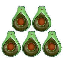 OUNONA Inflatable Avocado for Pool Green PVC Floating Drink Holders 5 Pieces