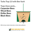 thumbnail image 3 of Best Bee Brothers Turbo Trap 2.0 with Bee Vault 6 Pack for Carpenter Bees Trap, 3 of 6