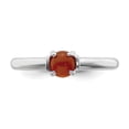 thumbnail image 4 of Sterling Silver Polished Red Agate Ring, 4 of 8