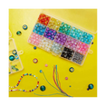 thumbnail image 4 of Caja organizadora de plástico, paquete de 4 organizadores de cuentas transparentes para aparejos de joyería, aretes, cuentas artesanales (15 rejillas), 4 of 6
