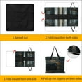 thumbnail image 3 of Colored Grid Geometry Outdoor Picnic Blanket, Foldable Waterproof Beach Mat, Portable Beach Blanket for Beach Camping, Hiking, Family Concerts, 3 of 7