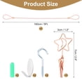 thumbnail image 2 of Wall Hanging Photo Display Cable Wire Rod with 10 Clips, 5Ft Hanging Picture Frames Collage Rose Gold, 2 of 6