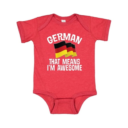 

Inktastic German Means Im Awesome Germany Flag Gift Baby Boy or Baby Girl Bodysuit