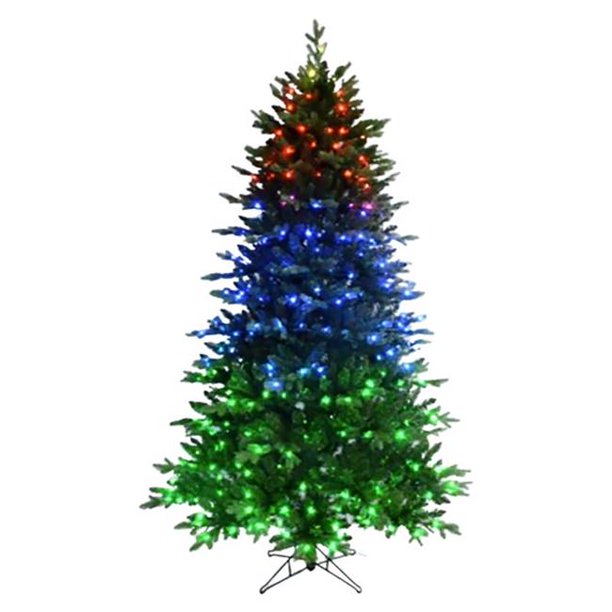 Celebrations 9080833 7 ft. Slim LED Fraser Fir Color Changing Christmas