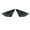 A style Matte Black, variant on Applies to Rear Quarter Window Louvers Panel Side Vent Cover Sticker Trim For Ford Focus 12-18 ST RS Hatchback Carbon Fiber ABS