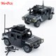 thumbnail image 1 of Bloques de construcción para niños, juguete de ladrillos para armar vehículo todoterreno armazón militar Humvee Jeep H1, serie WW2, ideal para regalo, 2 modos, 2024,No Box, 1 of 6