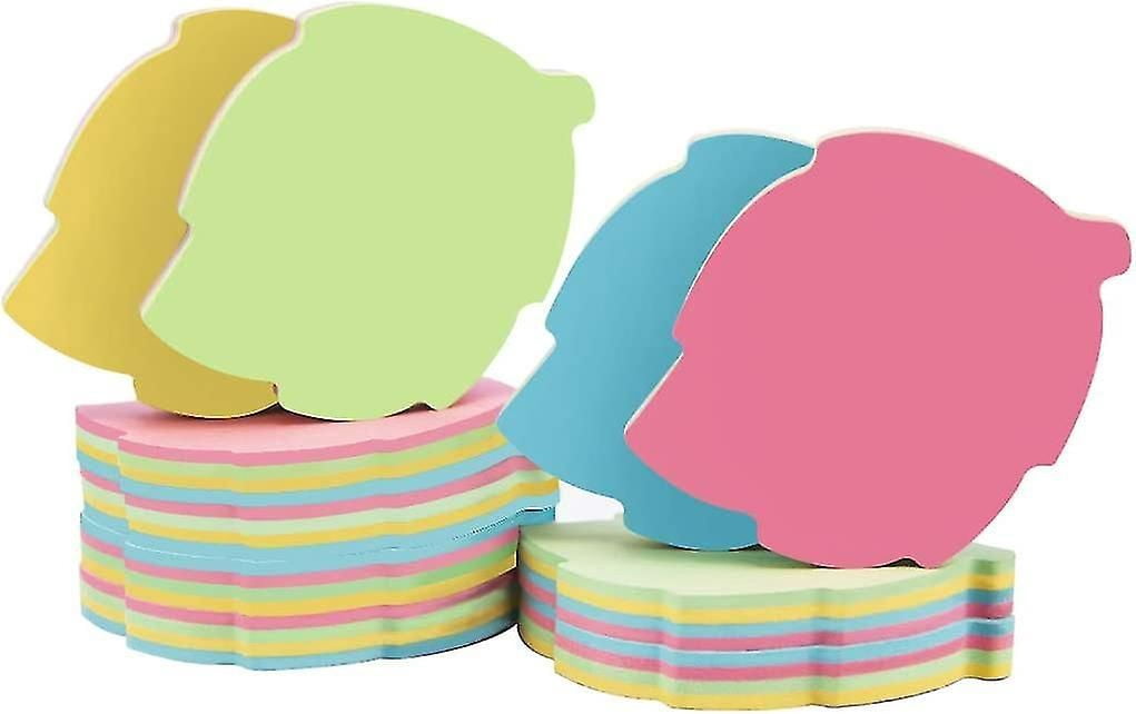 1000 Sheets Star Shaped Sticky Notes - 4 Color Bulk Pack For Office, School, & Home