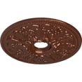thumbnail image 3 of Ekena Millwork 23 7/8"OD x 4"ID x 2 1/8"P Ashley Ceiling Medallion (Fits Canopies up to 4 3/4"), Hand-Painted Copper Penny, 3 of 6