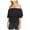 Black - richblack, variant on 1.STATE Womens Ruffled Off the Shoulder Blouse, Black, X-Small