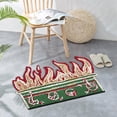 thumbnail image 3 of asddcavvf Carpet With Floor Shape Interesting Garbage Fire Mat Carpet Welcome Floor Mat Christmas Indoor and Outdoor Bathroom Decoration（The Throw Blanket Cold Throw Blanket Small Kids Rugs, 3 of 5