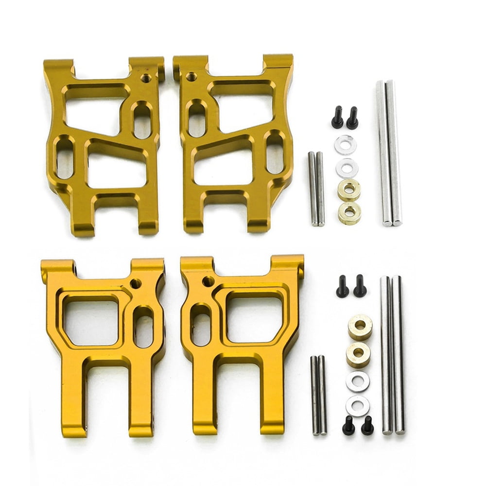 4Pcs Metal Front and Rear Swing Arm Suspension Arm Set for LC RACING 