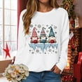 thumbnail image 4 of mgoYE Christmas Tshirts Women Christmas Sweatshirts for Women Long Sleeve Shirt Graphic Tees Fall Pullover Tops(White,XL), 4 of 9