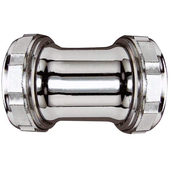 Keeney 670K 22-Gauge 1-1/2-Inch by 1-1/2-Inch Straight Coupling, Chrome