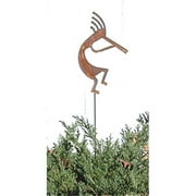 Kokopelli Rusted Garden Stake