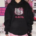 thumbnail image 3 of Sanrio Hello Kitty Sparkling Rhinestone Pattern Hooded Sweater Y2k Women Trend Cute Hoodies Loose Oversize Tops Autumn Clothes HOEMLIN, 3 of 5