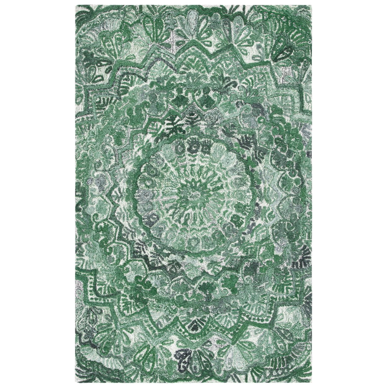 SAFAVIEH Marquee Georgiana Floral Area Rug, Green/Ivory, 9' x 12'