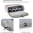 thumbnail image 3 of Double-Layer Travel Case for  Airwrap &  Flexstyle, Waterproof Storage Bag for Hair Dryer & Attachments, Pink, 3 of 7