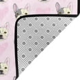 thumbnail image 4 of Area Rugs For Living Room Decor - Cute French Bulldog Face Love Soft Anti Slip Throw Washable Rugs 5x7 For Bedroom, Indoor Carpet For Bedroom Living Room 80x58In, 4 of 7