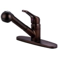 thumbnail image 1 of Kingston Brass Wyndham Single Loop Pull-Out Kitchen Faucet With Oil-Rubbed Bronze Sprayer, 1 of 1