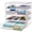 7.5"W x 1.5"H Drawers (Set of 4), variant on Space-saving Clear Drawer Organizer (4 Wide Drawers) Sort Office  Kitchen Beauty Supplies Makeup Pens Stationary Made In