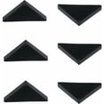 thumbnail image 1 of Protectores de esquinas negros de 6 mm para vidrio afilado, espejo, baldosas de cerámica, cubiertas de esquinas de triple forma, 20 piezas, 1 of 5