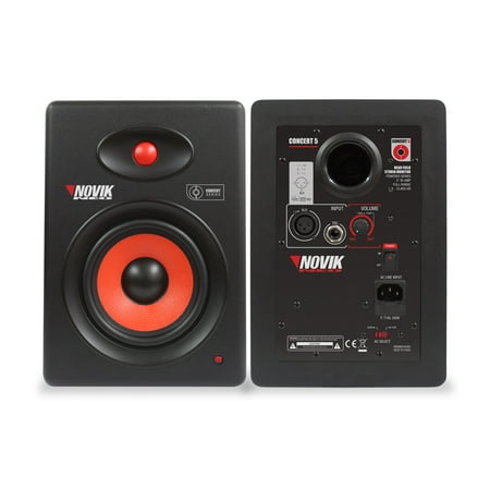 NOVIK NEO CONCERT 5 NEAR FIELD STUDIO MONITOR 90 Watts Kevlar Woofer For Mixing Mastering and Recording, 1 (Best Studio Monitors For Mixing And Mastering)