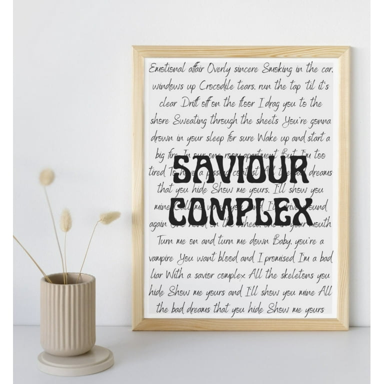 POSTER Saviour Complex - Phoebe Bridgers song poster, both