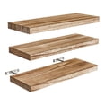thumbnail image 1 of Repisas Flotantes de Madera Paulownia 40x15x2.5 cm PERFECT SPACE | Color Natural, Soporta 10 kg, Kit de Instalación Incluido, Estilo Minimalista, Set de 3 Piezas, 1 of 5