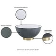 thumbnail image 2 of Manhattan Comfort Anderson Coffee Table with Steel Frame in Gray, 2 of 7