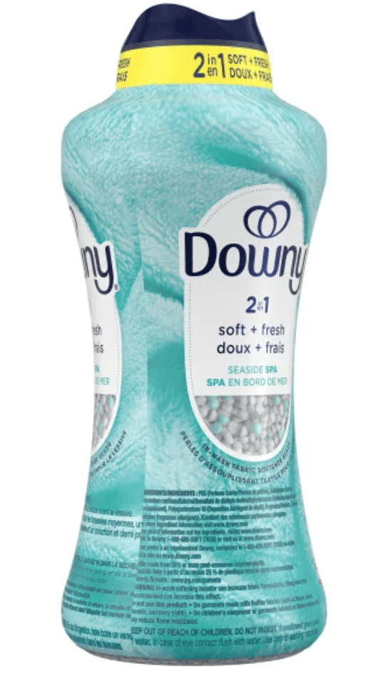 Downy 2-in-1 Soft + Fresh Fabric Softener, Seaside Spa, 910 g