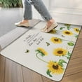 thumbnail image 3 of Sunflower Flowers on White Background (3) Welcome Doormat for Indoor/Outdoor Entrance Sunflower Flowers on White Background (3) Decoration Door Mat Kitchen Door Mat Bedroom Doormat 17x30 Inch, 3 of 6